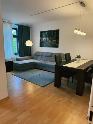 Ein Sitzbereich in der Unterkunft Zentrum 2R, WiFi, 4P, modern, ruhig
