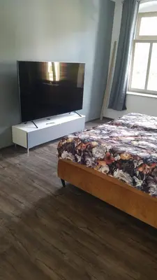 Ein Bett oder Betten in einem Zimmer der Unterkunft Chemnitz - Home Sweet Home