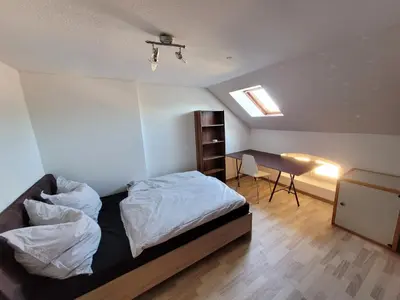 Ein Bett oder Betten in einem Zimmer der Unterkunft Haus am See Annahütte - für bis zu 6 Personen