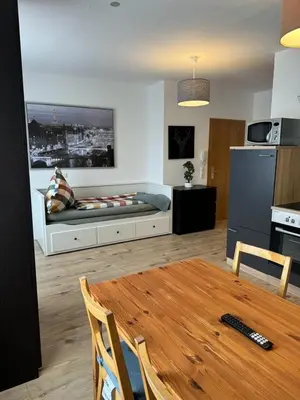 Küche/Küchenzeile in der Unterkunft Apartment, 2P, WiFi, Küche, modern, ruhig, zentral