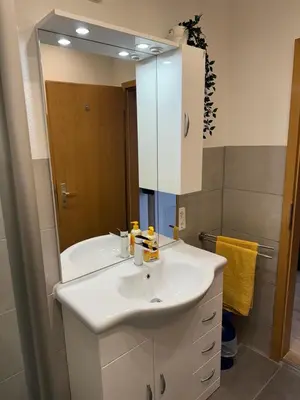 Ein Badezimmer in der Unterkunft Apartment, 2P, WiFi, Küche, modern, ruhig, zentral