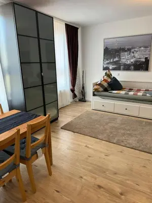 Ein Sitzbereich in der Unterkunft Apartment, 2P, WiFi, Küche, modern, ruhig, zentral
