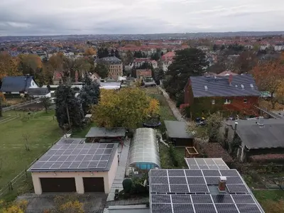Das Gebäude in dem sich die Ferienwohnung befindet