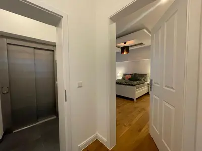 Ein Bett oder Betten in einem Zimmer der Unterkunft Boutique Hotel Pension Luisengrün Küche 1Gbs WLAN Netflix Disney MagentaTV