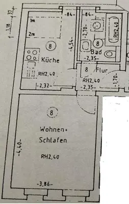 Grundriss der Unterkunft Ferienwohnung in Meißen-Triebischtal