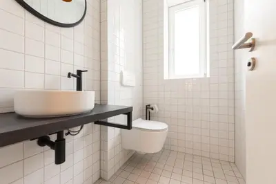 Ein Badezimmer in der Unterkunft Moderne City Appartments