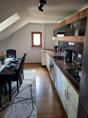 Küche/Küchenzeile in der Unterkunft 75qm Apartment