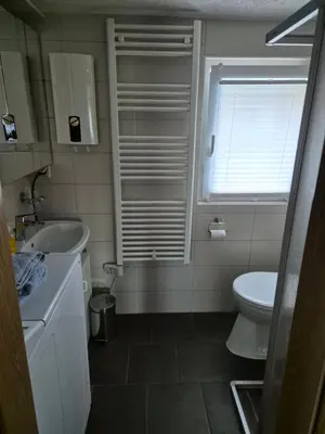 Ein Badezimmer in der Unterkunft Ferienwohnung Günther Hauptstraße 32