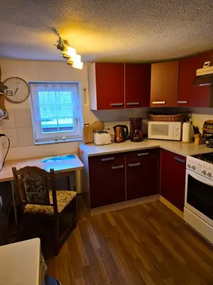 Küche/Küchenzeile in der Unterkunft Ferienwohnung Günther Hauptstraße 32