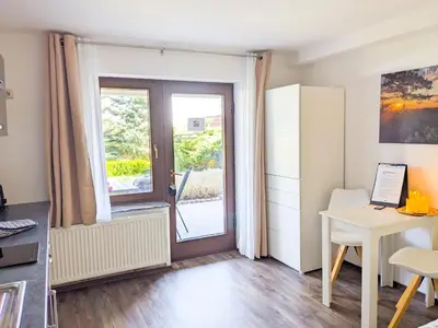Ein Sitzbereich in der Unterkunft B1 - Urlaubsmagie - Einzimmerwohnung direkt am Wanderweg