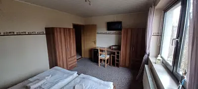 Ein Bett oder Betten in einem Zimmer der Unterkunft Ferienwohnung am Rittergut