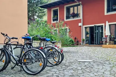 Radfahren an der Unterkunft Dein Zuhause in der Ferne im grünen Kreativhof 