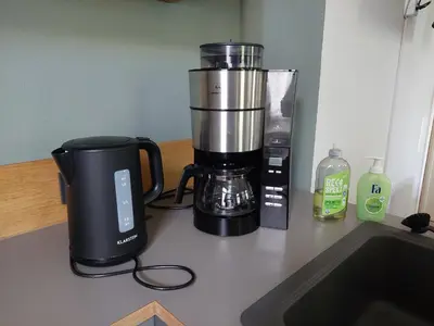 Kaffee-/Teezubehör in der Unterkunft Dein Zuhause in der Ferne im grünen Kreativhof 
