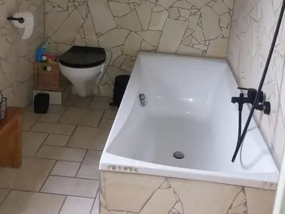 Ein Badezimmer in der Unterkunft Am Rander der Stadt aber Zentrums Nähe
