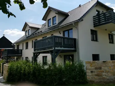 Das Gebäude in dem sich die Ferienwohnung befindet