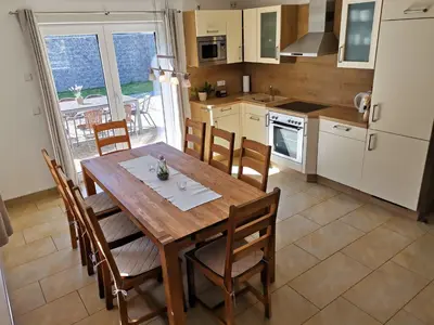 Küche/Küchenzeile in der Unterkunft Ferienhaus Papstdorf Sächsische Schweiz 16