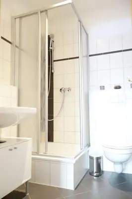 Ein Badezimmer in der Unterkunft Cozy Apartment in Dresden Neustadt