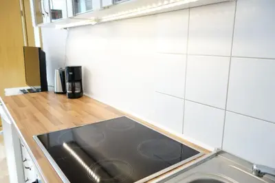 Küche/Küchenzeile in der Unterkunft Cozy Apartment in Dresden Neustadt