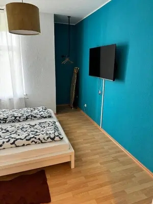 TV/Unterhaltungsangebot in der Unterkunft Zentrum, 3Zi, 5P, WiFi, Balkon, ruhig