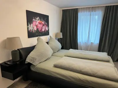 Ein Bett oder Betten in einem Zimmer der Unterkunft Charmante Zentrale 2 Raum Wohnung
