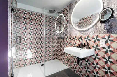 Ein Badezimmer in der Unterkunft Ranunkelhof