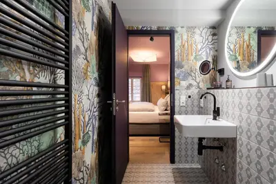 Ein Badezimmer in der Unterkunft Ranunkelhof