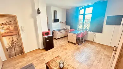 TV/Unterhaltungsangebot in der Unterkunft Richter Apartments Finsterwalde 4