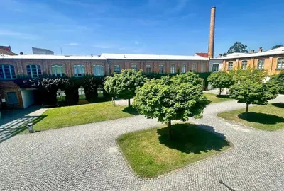 Ein Garten an der Unterkunft Richter Apartments Finsterwalde 4