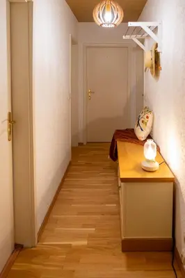 Grundriss der Unterkunft Blick auf die Sachsenhöhe