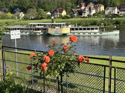 Blick auf einen Fluss in der Nähe der Ferienwohnung