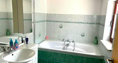 Ein Badezimmer in der Unterkunft Rosengarten Gerlinde