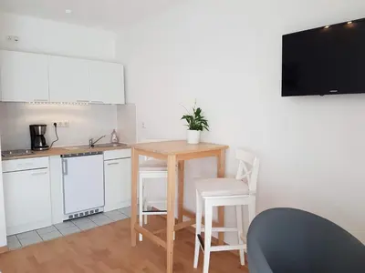 Küche/Küchenzeile in der Unterkunft Studio Dresden Neustadt & parking