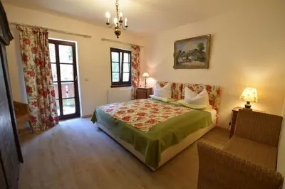 Ein Bett oder Betten in einem Zimmer der Unterkunft Pension zur Königlichen Ausspanne Dresden