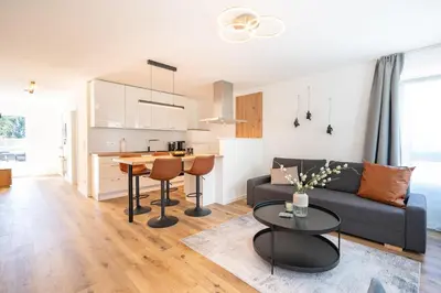 Küche/Küchenzeile in der Unterkunft Neues 2 Schlafzimmer Apartment mit RooftopTerrace
