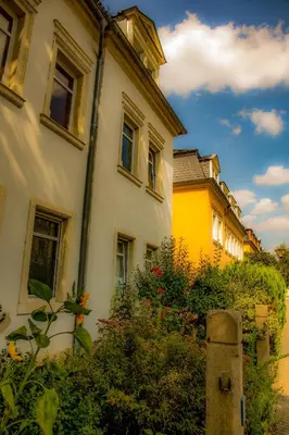 Das Gebäude in dem sich die Ferienwohnung befindet