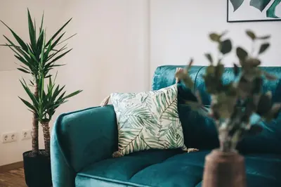 Ein Sitzbereich in der Unterkunft Oasis Appart - Wohnen in Dresden - Netflix - Tiefgarage - Dachterrasse