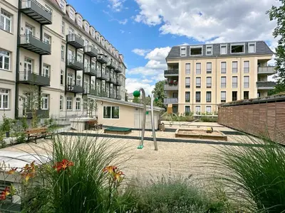 Das Gebäude in dem sich die Ferienwohnung befindet