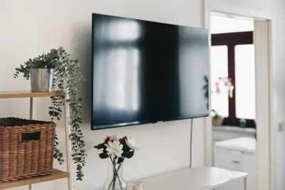 TV/Unterhaltungsangebot in der Unterkunft Homely Apartments Parken Wlan Küche Altstadt-SBahn-DD, Elbufer