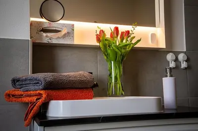 Grundriss der Unterkunft Cosel Apartment Altstadt Radfahrer Balkon WLAN