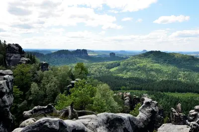 Naturlandschaft in der Nähe des Ferienhauses