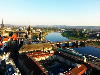 Ein allgemeiner Blick auf Sobrigau oder ein Stadtblick von der Ferienwohnung aus