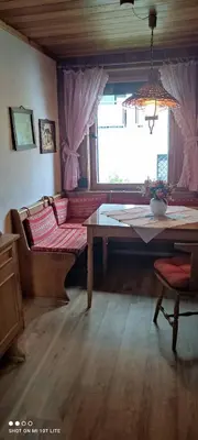 Ein Sitzbereich in der Unterkunft Haus am Berg