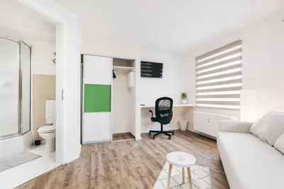 TV/Unterhaltungsangebot in der Unterkunft Gentilly Apartments Freiberg