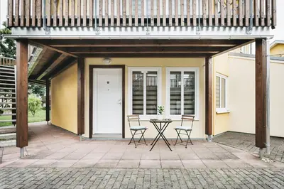 Ein Balkon oder eine Terrasse in der Unterkunft Gentilly Apartments Freiberg