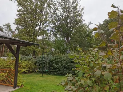 Ein Garten an der Unterkunft FH Waldidylle Nähe Torgau, Seebad Neumühle