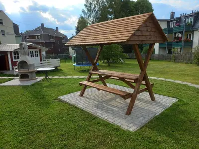 Das Gebäude in dem sich die Ferienwohnung befindet