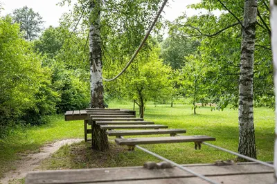 Naturlandschaft in der Nähe of country house