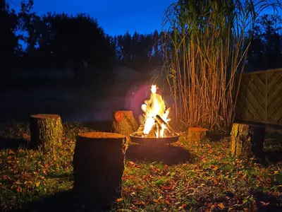 Ein Garten an der Unterkunft Wald-Apartment
