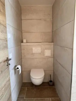 Ein Badezimmer in der Unterkunft Ferienhaus Barbarine