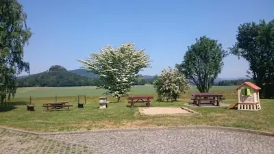 Naturlandschaft in der Nähe des Ferienhauses